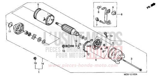 MOTEUR DE DEMARRAGE VT600CV de 1997